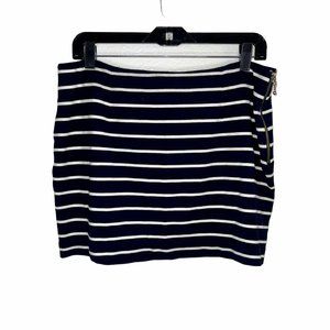 Banana Republic Women' Black/White Stripe Skirt